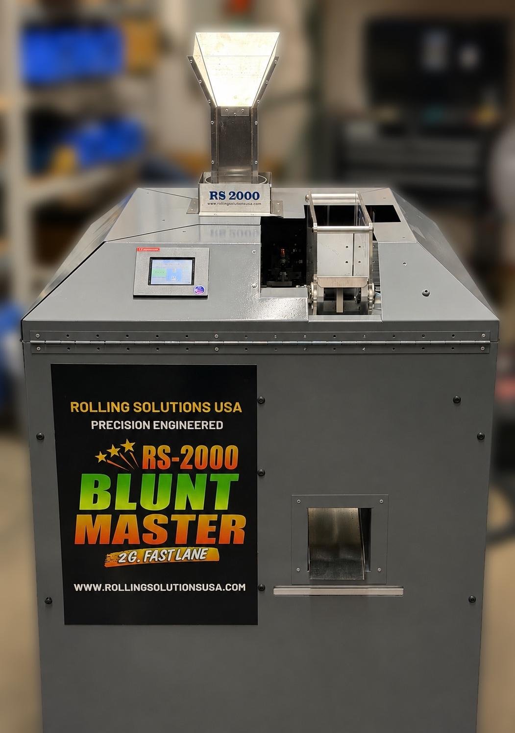 RS 2000 Blunt Master automated blunt machine by Rolling Solutions USA